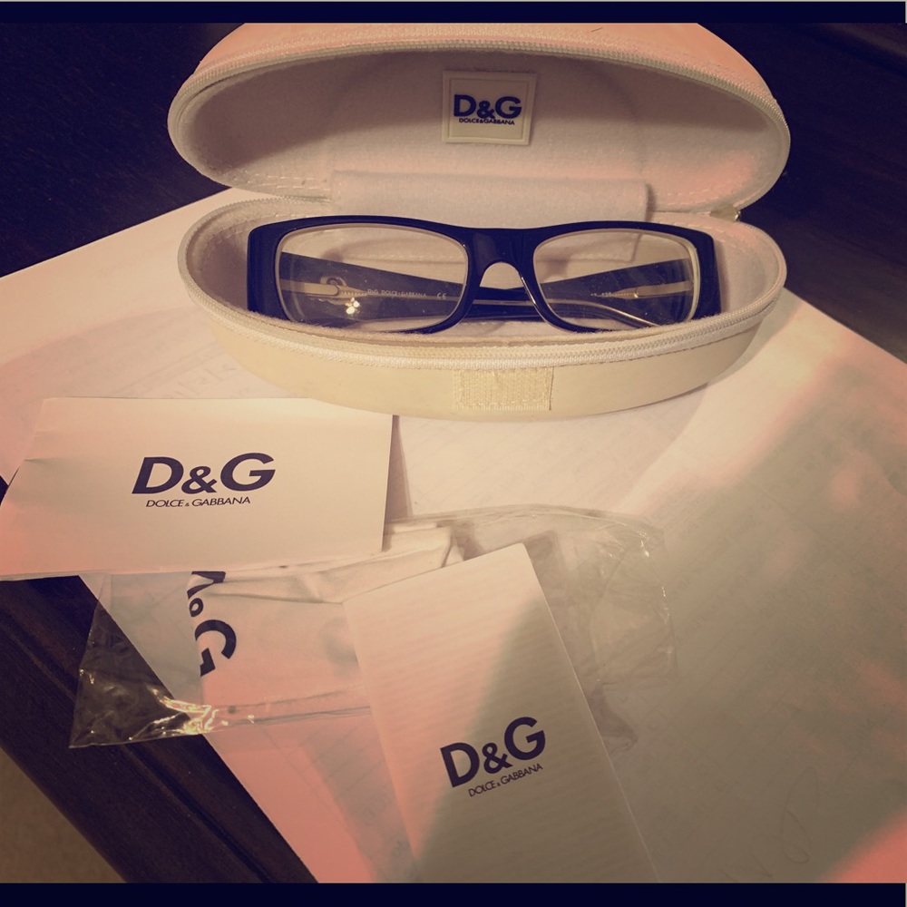 Dolce & Gabbana eyeglass black frames with case